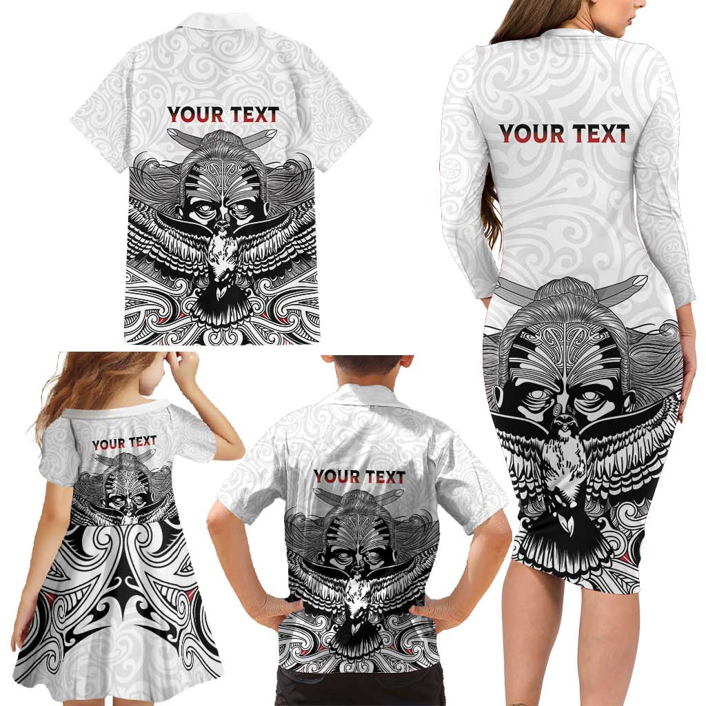 Aotearoa Personalized Family Matching Long Sleeve Bodycon Dress and Hawaiian Shirt Proud To Be Maori LT7 - Polynesian Pride