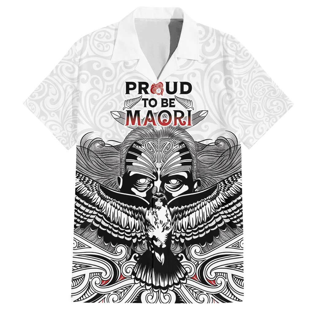 Aotearoa Personalized Family Matching Long Sleeve Bodycon Dress and Hawaiian Shirt Proud To Be Maori LT7 Dad's Shirt - Short Sleeve White - Polynesian Pride