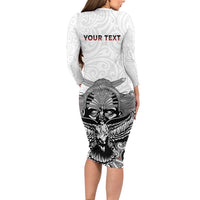 Aotearoa Personalized Family Matching Long Sleeve Bodycon Dress and Hawaiian Shirt Proud To Be Maori LT7 - Polynesian Pride