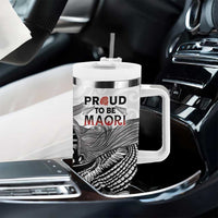 Aotearoa Personalized Tumbler With Handle Proud To Be Maori