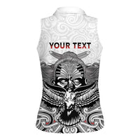 Aotearoa Personalized Women Sleeveless Polo Shirt Proud To Be Maori