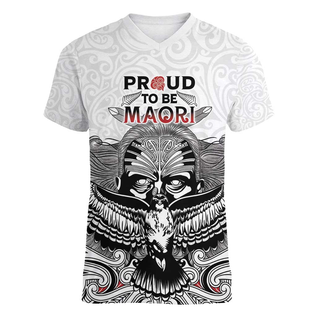 Aotearoa Personalized Women V-Neck T-Shirt Proud To Be Maori