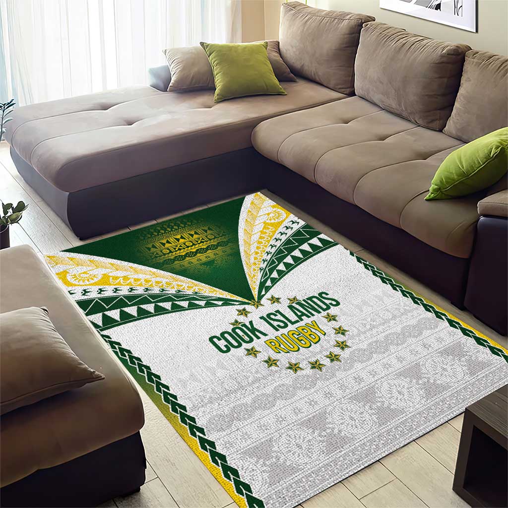Cook Islands Rugby Area Rug Kuki's Aitu Champions - Polynesian Pride