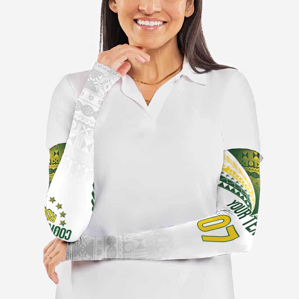 Cook Islands Rugby Custom Arm Sleeves Kuki's Aitu Champions - Polynesian Pride