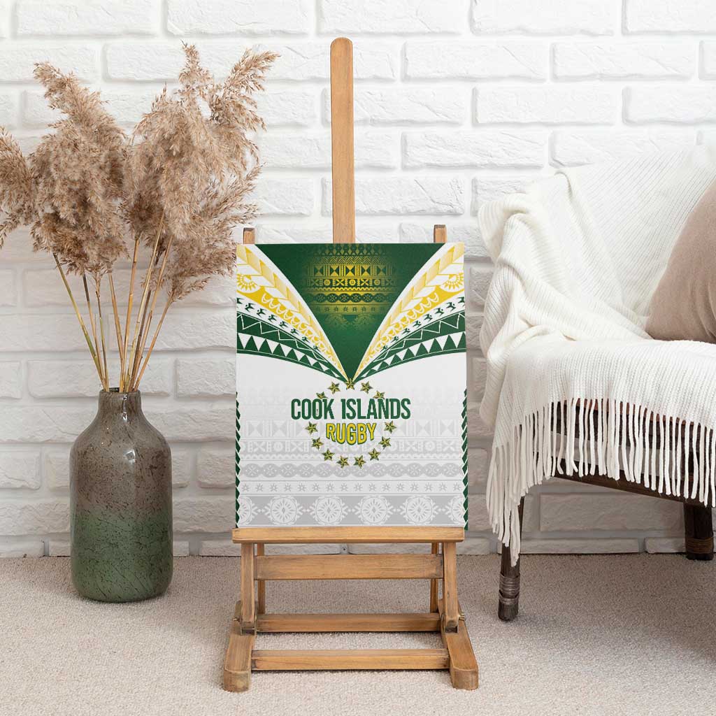 Cook Islands Rugby Canvas Wall Art Kuki's Aitu Champions - Polynesian Pride