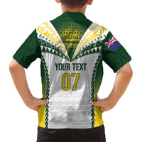 Cook Islands Rugby Custom Family Matching Summer Maxi Dress and Hawaiian Shirt Kuki's Aitu Champions LT7 - Polynesian Pride