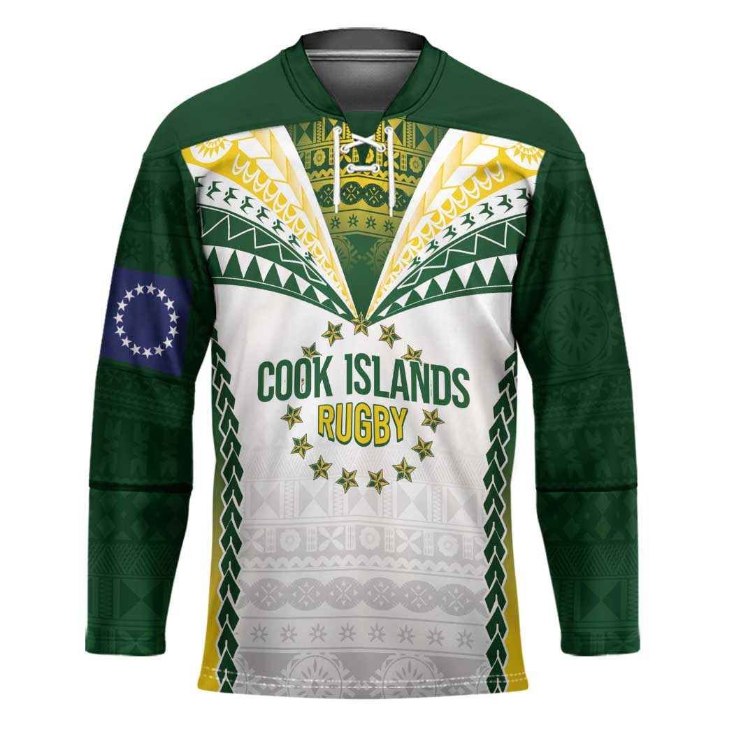 Cook Islands Rugby Custom Hockey Jersey Kuki's Aitu Champions - Polynesian Pride