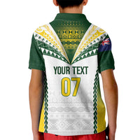 Cook Islands Rugby Custom Kid Polo Shirt Kuki's Aitu Champions - Polynesian Pride