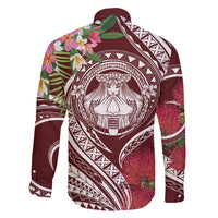 Aloha Hawaii Big Island Family Matching Summer Maxi Dress and Hawaiian Shirt Ohia Lehua Wahine LT7 - Polynesian Pride