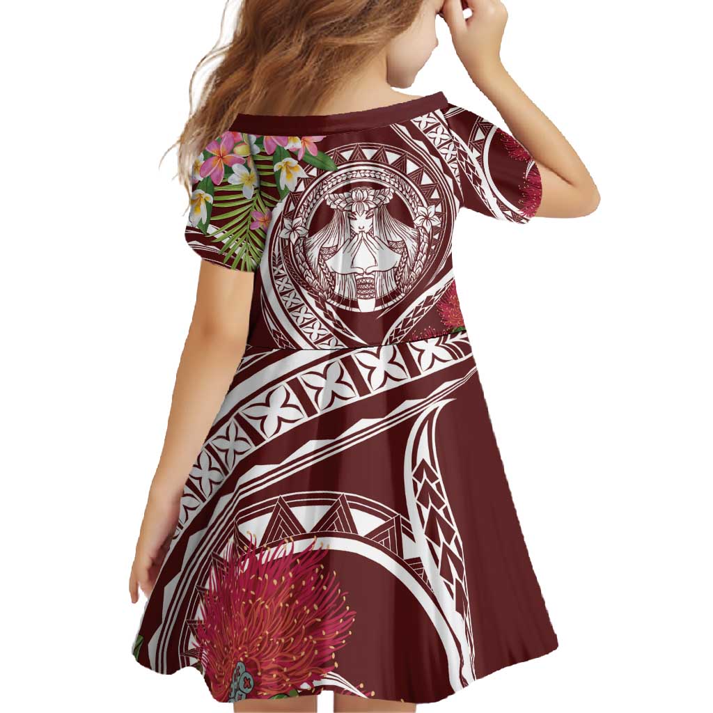 Aloha Hawaii Big Island Family Matching Tank Maxi Dress and Hawaiian Shirt Ohia Lehua Wahine LT7 - Polynesian Pride