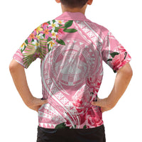 Aloha Hawaii Maui Family Matching Off The Shoulder Long Sleeve Dress and Hawaiian Shirt Goddess Lokelani Rose LT7 - Polynesian Pride