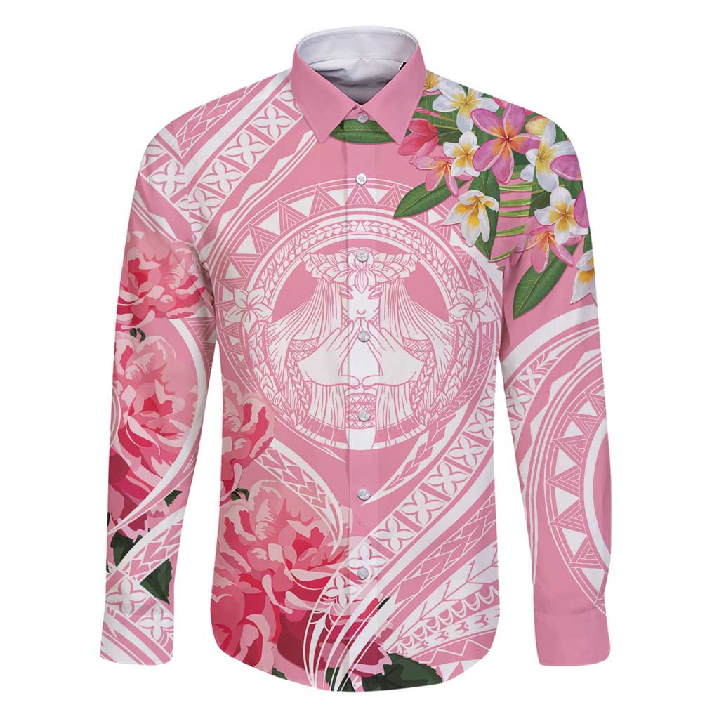 Aloha Hawaii Maui Family Matching Puletasi and Hawaiian Shirt Goddess Lokelani Rose
