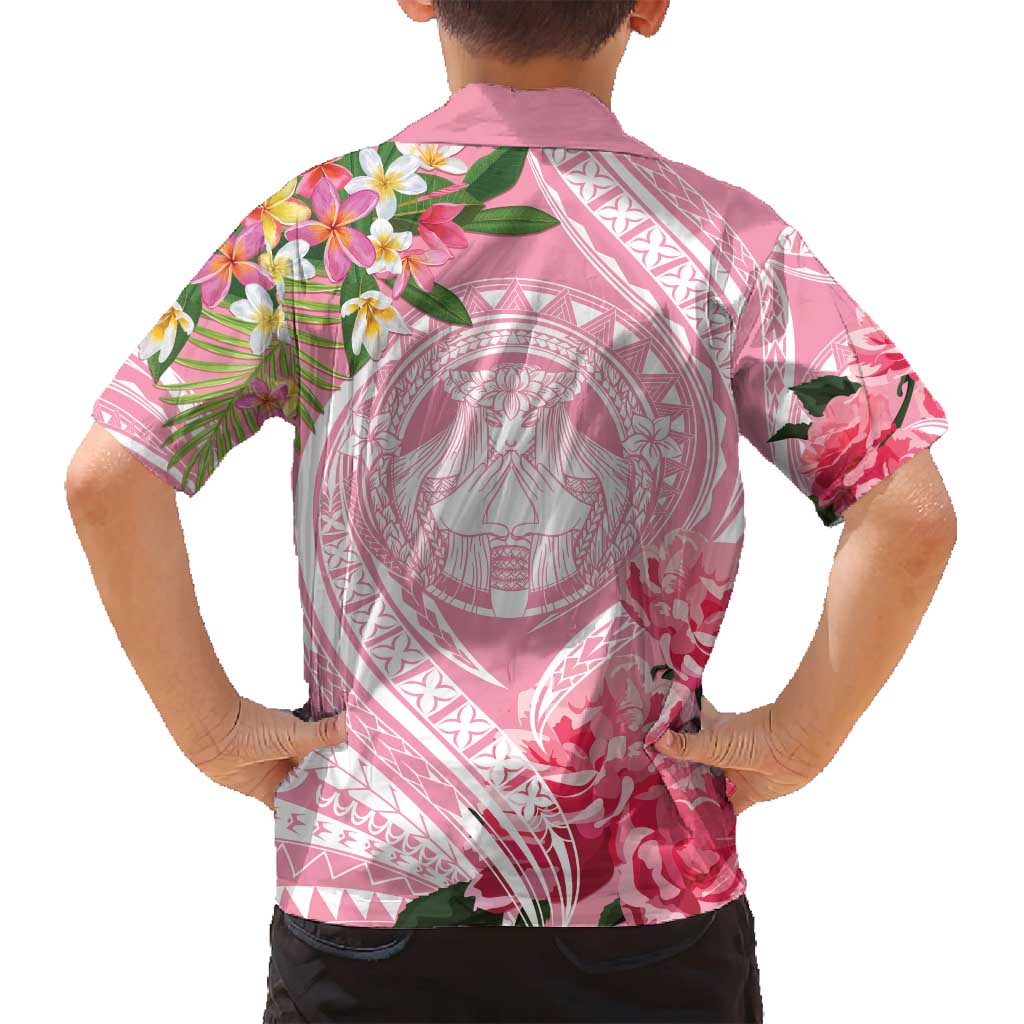 Aloha Hawaii Maui Family Matching Summer Maxi Dress and Hawaiian Shirt Goddess Lokelani Rose LT7 - Polynesian Pride