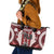 Bula Fiji Vintage Leather Tote Bag Scarlet Masi Motifs