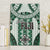 Bula Fiji Vintage Canvas Wall Art Phthalo Green Masi Motifs