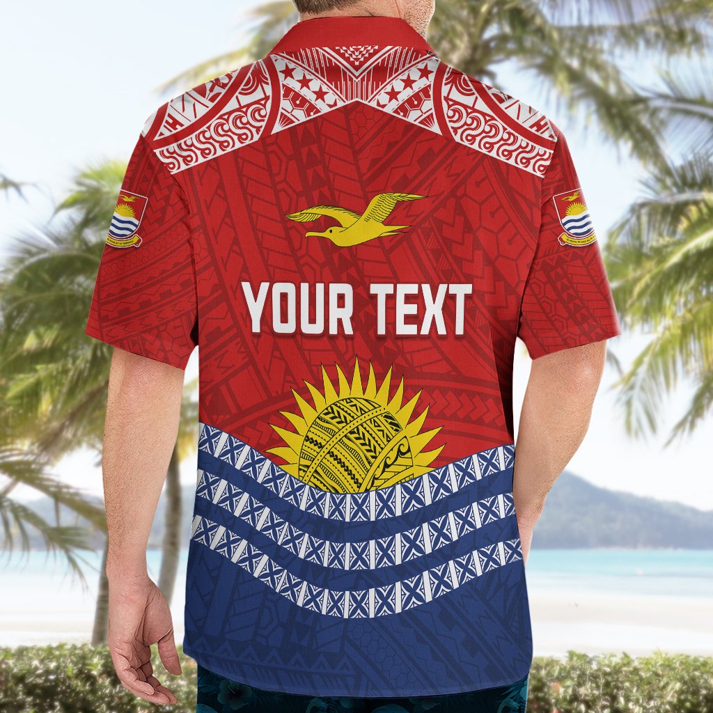 Personalised Kiribati Independence Day Hawaiian Shirt Flag Style 44th Anniversary LT7 - Polynesian Pride