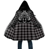 Hawai'i Paniolo Motif Black Cloak Floral Palaka Print LT7 Unisex Black - Polynesian Pride