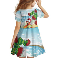 Have A Very Beach Christmas Family Matching Mermaid Dress and Hawaiian Shirt Parrot By Lehua Flower LT7 - Polynesian Pride