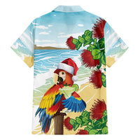 Have A Very Beach Christmas Family Matching Off Shoulder Short Dress and Hawaiian Shirt Parrot By Lehua Flower LT7 - Polynesian Pride