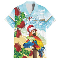 Have A Very Beach Christmas Family Matching Short Sleeve Bodycon Dress and Hawaiian Shirt Parrot By Lehua Flower LT7 Dad's Shirt - Short Sleeve Art - Polynesian Pride