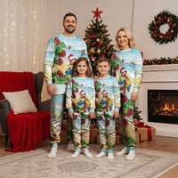 Have A Very Beach Christmas Pajama Set Parrot By Lehua Flower - Polynesian Pride