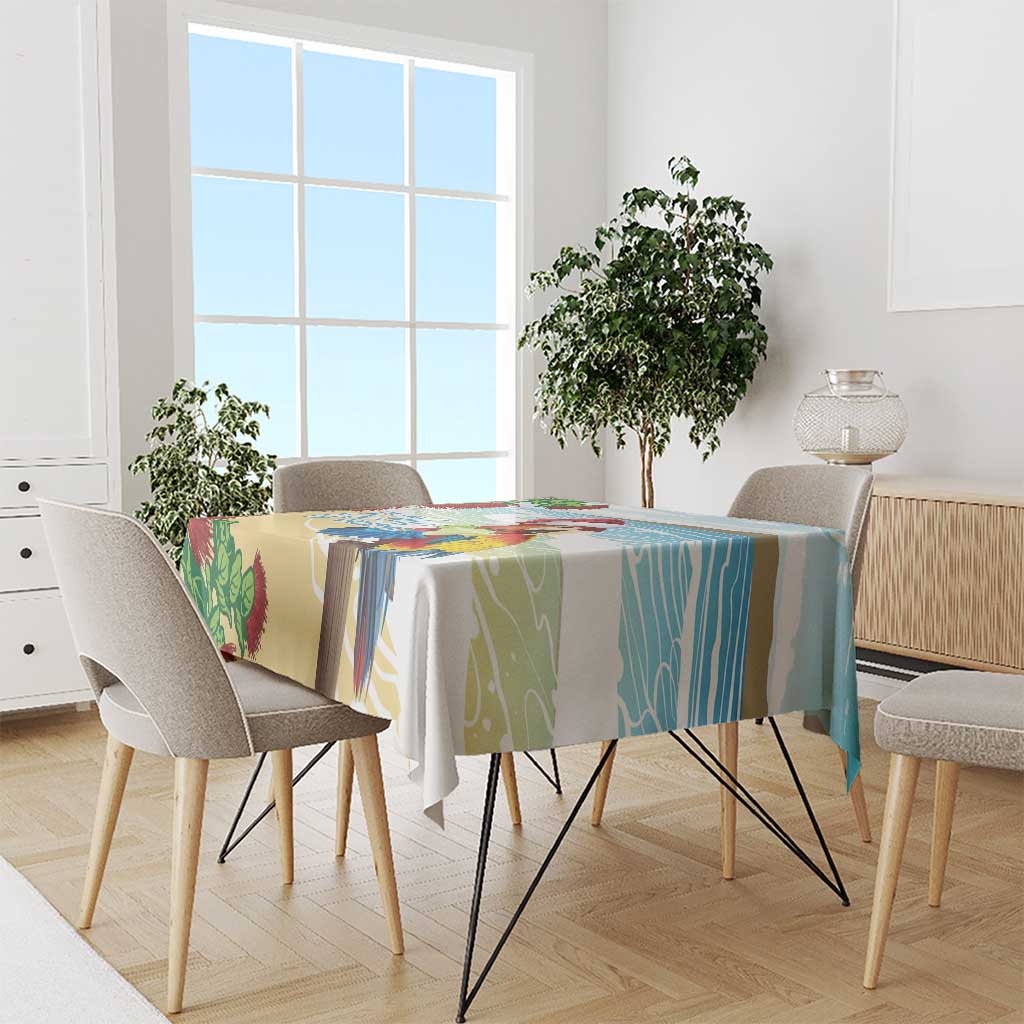 Have A Very Beach Christmas Tablecloth Parrot By Lehua Flower - Polynesian Pride