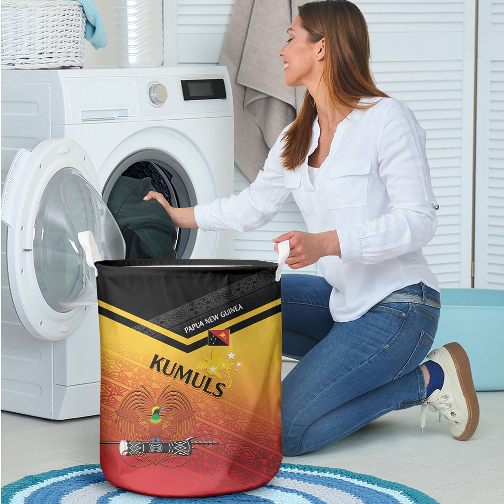 Papua New Guinea Rugby The Kumuls Laundry Basket Motuan Inspired Pattern LT7 - Polynesian Pride