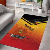 Papua New Guinea Rugby The Kumuls Area Rug Motuan Inspired Pattern LT7 - Polynesian Pride