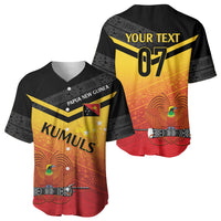 Papua New Guinea Custom Rugby The Kumuls Baseball Jersey Motuan Inspired Pattern LT7 - Polynesian Pride