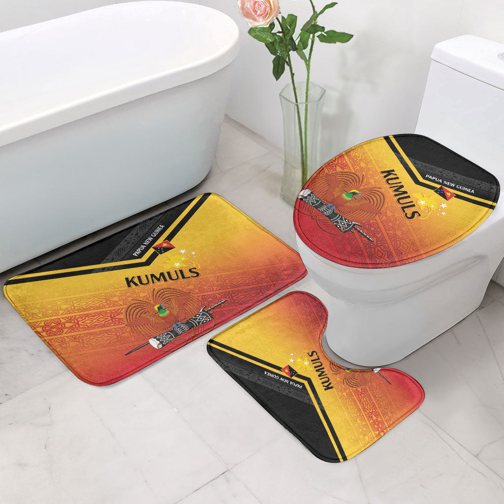 Papua New Guinea Rugby The Kumuls Bathroom Set Motuan Inspired Pattern LT7 - Polynesian Pride