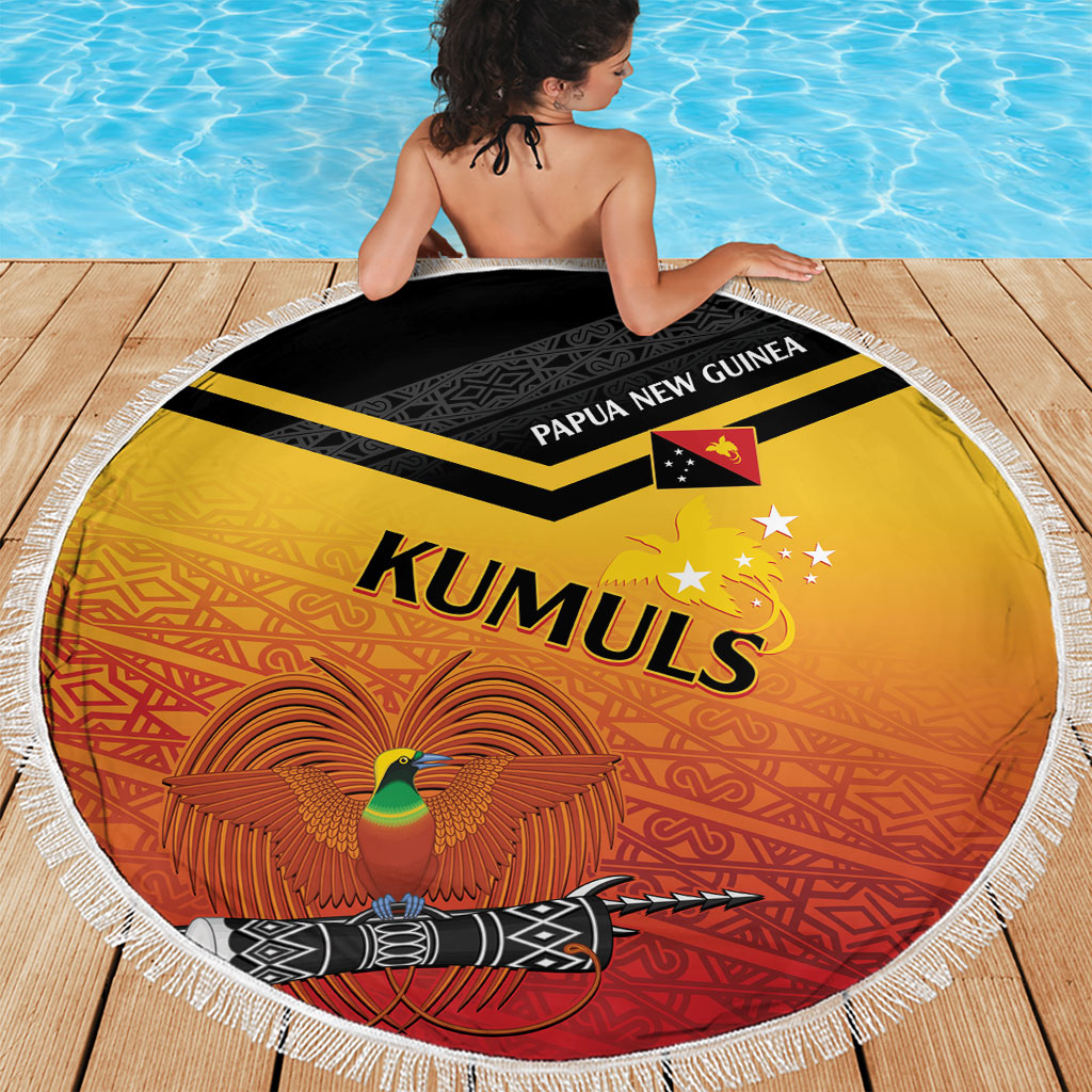Papua New Guinea Rugby The Kumuls Beach Blanket Motuan Inspired Pattern LT7 - Polynesian Pride