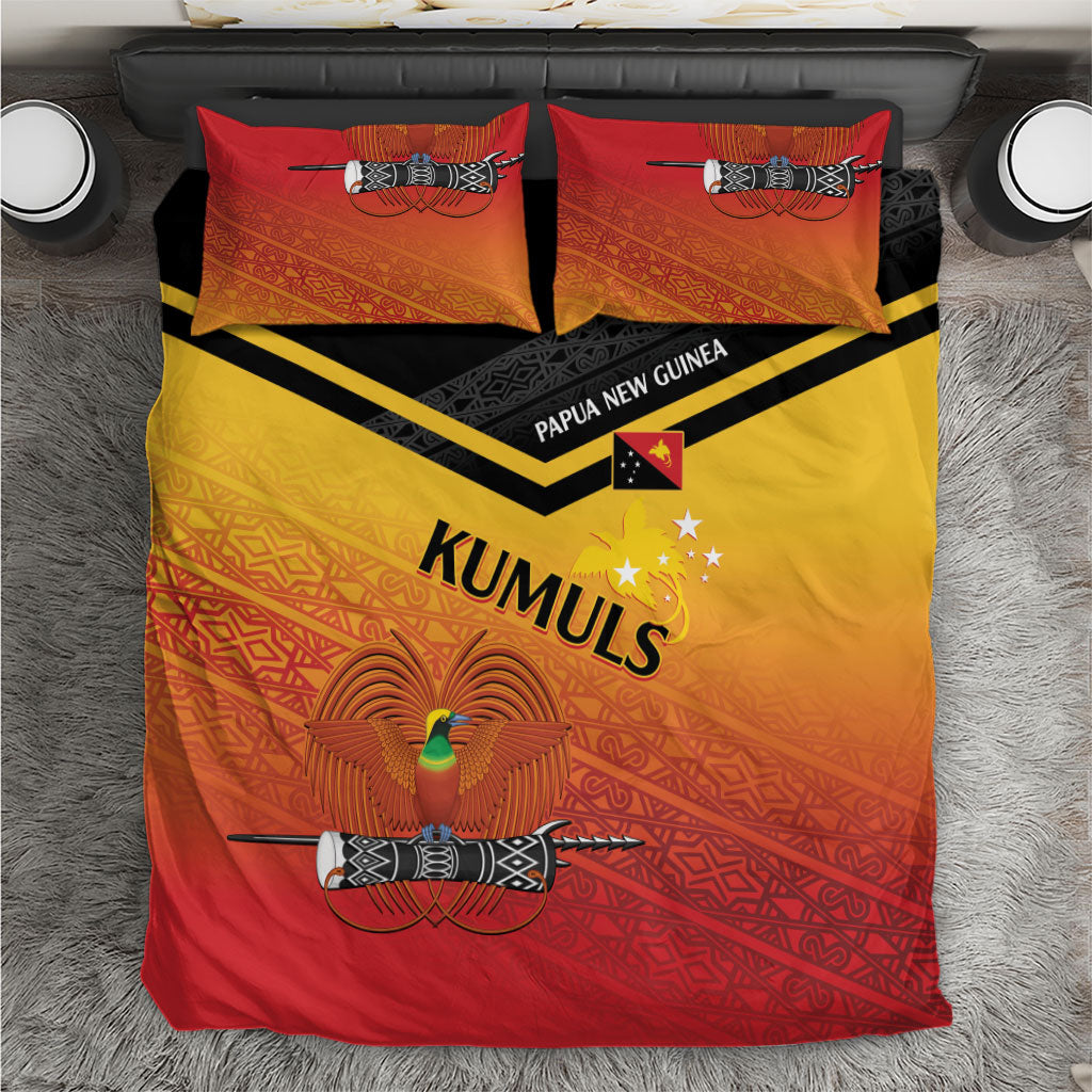 Papua New Guinea Rugby The Kumuls Bedding Set Motuan Inspired Pattern LT7 Multicolor - Polynesian Pride