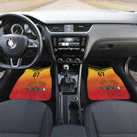 Papua New Guinea Custom Rugby The Kumuls Car Mats Motuan Inspired Pattern LT7 Set 2pcs - Front Multicolor - Polynesian Pride