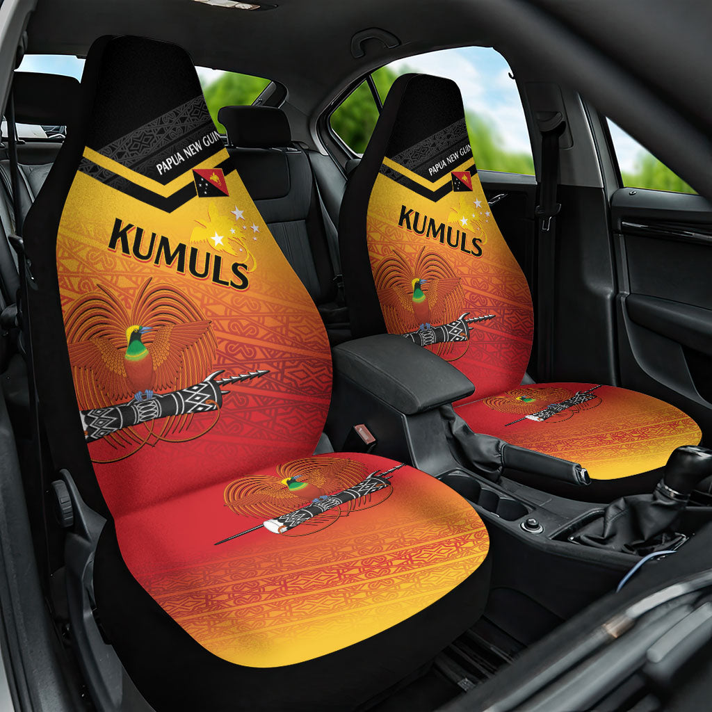 Papua New Guinea Rugby The Kumuls Car Seat Cover Motuan Inspired Pattern LT7 One Size Multicolor - Polynesian Pride
