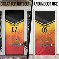 Papua New Guinea Custom Rugby The Kumuls Door Cover Motuan Inspired Pattern LT7 - Polynesian Pride