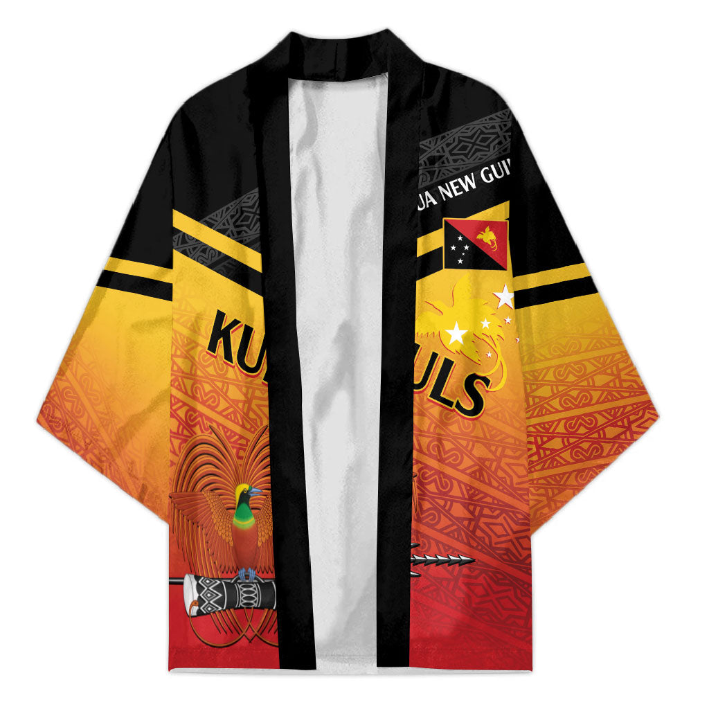 Papua New Guinea Custom Rugby The Kumuls Kimono Motuan Inspired Pattern LT7 Unisex Multicolor - Polynesian Pride