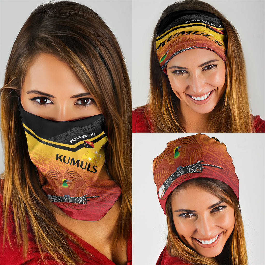 Papua New Guinea Rugby The Kumuls Neck Gaiter Motuan Inspired Pattern LT7 - Polynesian Pride