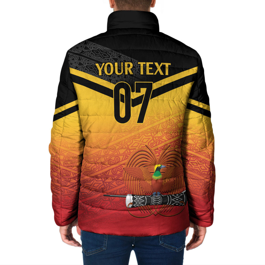 Papua New Guinea Custom Rugby The Kumuls Padded Jacket Motuan Inspired Pattern LT7 - Polynesian Pride