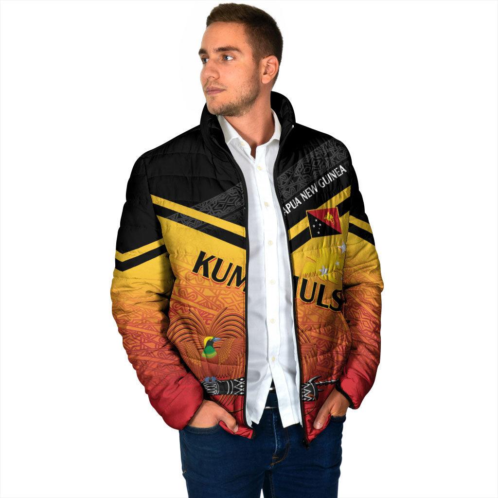 Papua New Guinea Custom Rugby The Kumuls Padded Jacket Motuan Inspired Pattern LT7 - Polynesian Pride