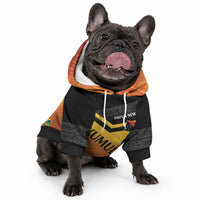 Papua New Guinea Custom Rugby The Kumuls Pet Hoodie Motuan Inspired Pattern LT7 - Polynesian Pride