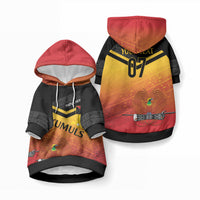 Papua New Guinea Custom Rugby The Kumuls Pet Hoodie Motuan Inspired Pattern LT7 Pullover Multicolor - Polynesian Pride