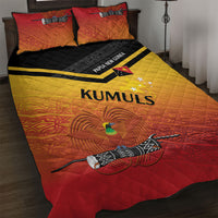 Papua New Guinea Rugby The Kumuls Quilt Bed Set Motuan Inspired Pattern LT7 Multicolor - Polynesian Pride