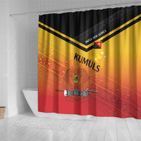 Papua New Guinea Rugby The Kumuls Shower Curtain Motuan Inspired Pattern LT7 - Polynesian Pride