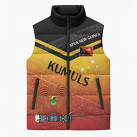 Papua New Guinea Custom Rugby The Kumuls Sleeveless Puffer Jacket Motuan Inspired Pattern LT7 Unisex Multicolor - Polynesian Pride