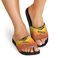 Papua New Guinea Rugby The Kumuls Slide Sandals Motuan Inspired Pattern LT7 - Polynesian Pride