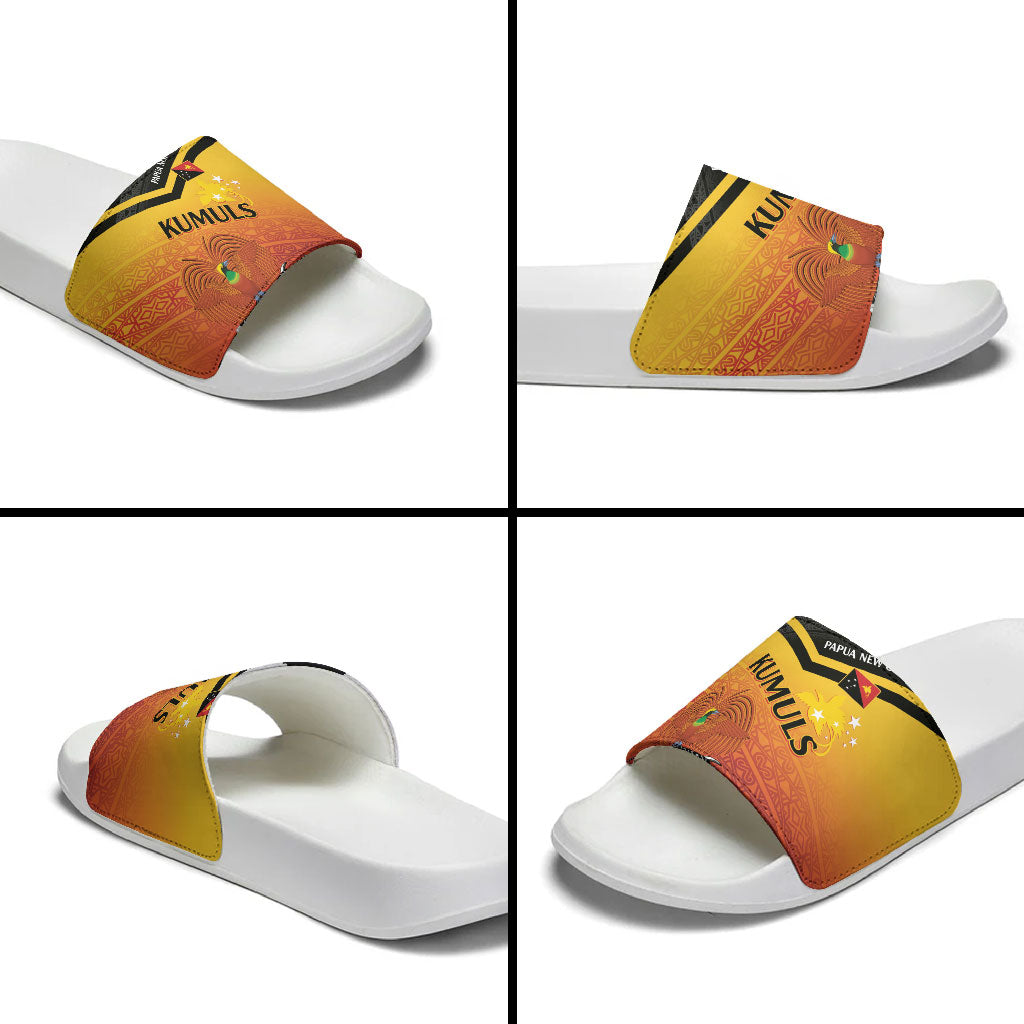 Papua New Guinea Rugby The Kumuls Slide Sandals Motuan Inspired Pattern LT7 - Polynesian Pride