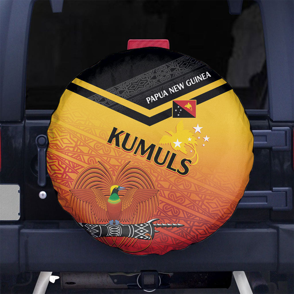 Papua New Guinea Rugby The Kumuls Spare Tire Cover Motuan Inspired Pattern LT7 No hole Multicolor - Polynesian Pride