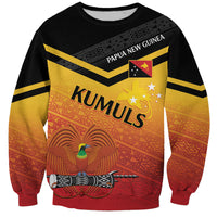 Papua New Guinea Custom Rugby The Kumuls Sweatshirt Motuan Inspired Pattern LT7 Unisex Multicolor - Polynesian Pride