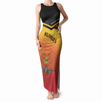 Papua New Guinea Custom Rugby The Kumuls Tank Maxi Dress Motuan Inspired Pattern LT7 Women Multicolor - Polynesian Pride
