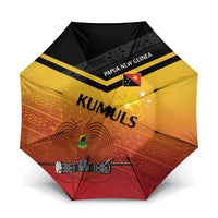 Papua New Guinea Rugby The Kumuls Umbrella Motuan Inspired Pattern LT7 One Size Folded 11.42 inch Opened Diameter 37.4 inch Multicolor - Polynesian Pride